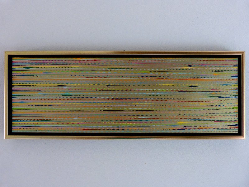 coloured lines 8 2014  20x60 Acryl-Lack auf LW